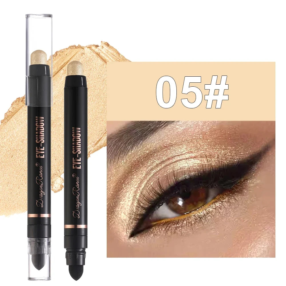 Eyeshadow Pen Pearlescent Eyeshadow Versatile One-Swipe Application Non-Smudging Waterproof Eyeshadow Highlighter Delicate Silky Smooth with Fine Shimmer Eyeshadow Liquid