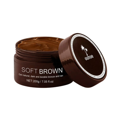 Soft Brown Self-Tanning Cream Intensive Tanning Outdoor Summer Beach Brown Bronzer Long Lasting Sunless Fake Tan Body Lotion
