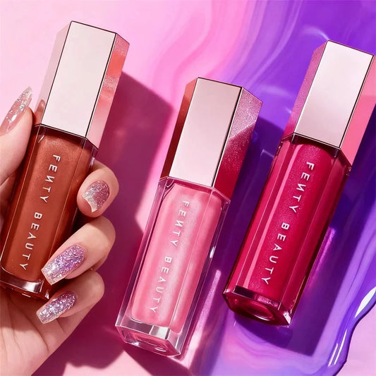 Fenty Beauty MAUVE WIVE Lip Gloss Waterproof Liquid Lipstick Nude Pink Lips Tint Makeup Lip Glaze Cosmetics Red Lip Stain