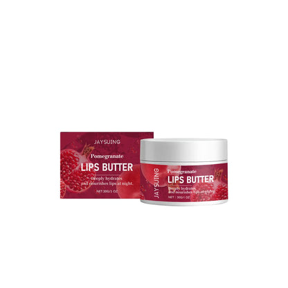 Lip Mask Overnight Moisturizing Lips Butter Balm with Hyaluronic Acid Smooth Lips Lines Anti-Cracking Exfoliating Dry Lips Care