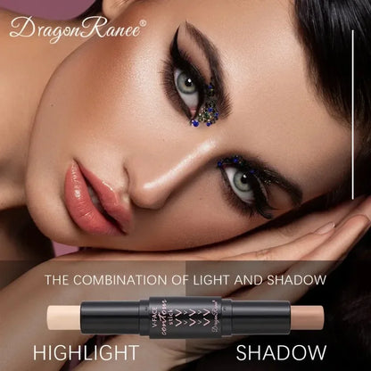 Waterproof Double-end Contouring Bronzer Stick Lasting Natural Matte Concealer Highlighter Pencil Corrector Skin Tone Pen Makeup