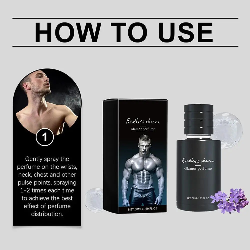 Long Lasting Men's Dating Fragrance Enhance Attractiveness Men's Body Fragrances Spray Men's Long Lasting Charm Body Fragrance