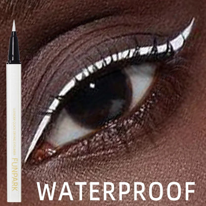 White Liquid Eyeliner Pen - Matte Waterproof Long Lasting