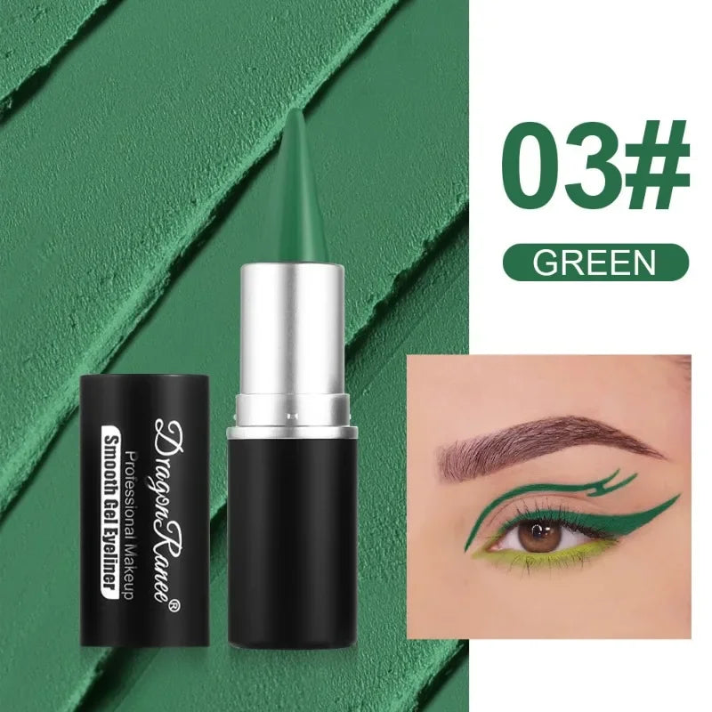 12 Colors Waterproof Eyeliner Cream Lasting Easy To Wear Eye Liner Gel Black Blue Matte Quick Dry Eyeliner Pen Makeup Cosmetics