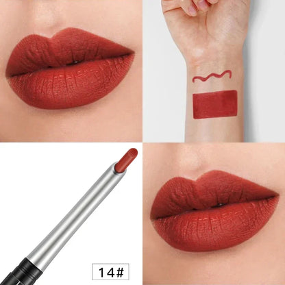 17Colors Portable Matte Pencil Lipstick Natural Long-lasting Waterproof Moisturizing Pen Lip Liner Makeup For Women