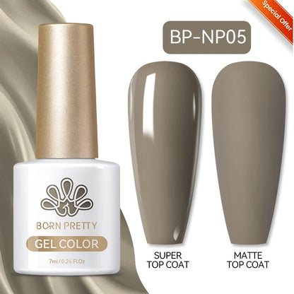 BORN PRETTY 10ml Sliver Carat Mirage Reflective Glitter Gel Nail Polish Sparkling Ultra Shine Soak Off UV Nail Art Gel Varnish