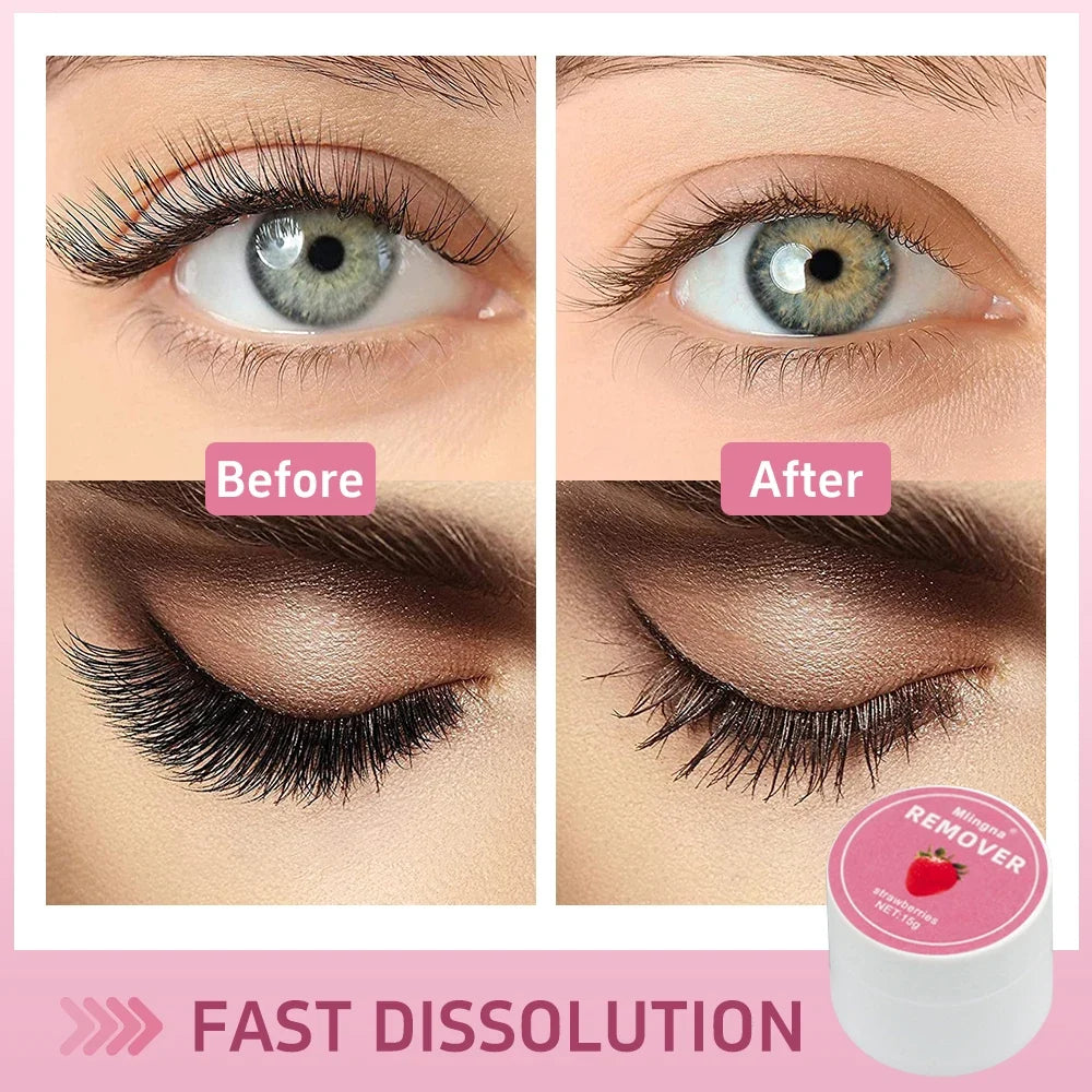 15g Eyelash Glue Lash Extensions Remover Cream Korea Professional Makeup Tools Lash Glue Remover Cream for Eyelash Extension