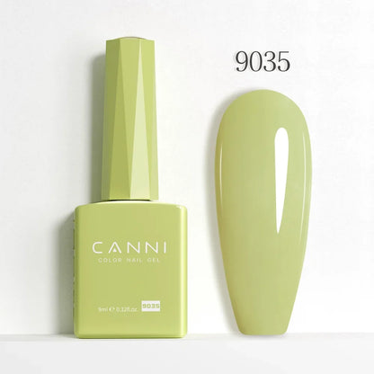 CANNI Hema Free Nail Gel Polish Fall Color Collection Semi Permanent Diamong Long Wear Top Coat Red Gorgeous JellyNude Color 9ml