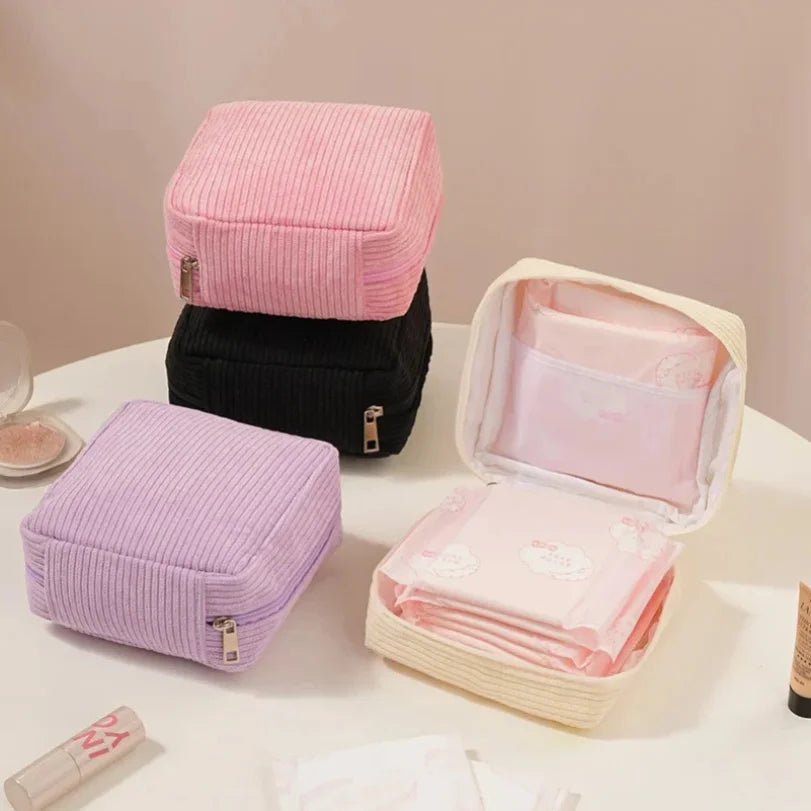 Sanitary Napkins Organizer Bags Women Portable Makeup Lipstick Travel Organizer Bag Multifunctional Mini Earphone Storage Pouch