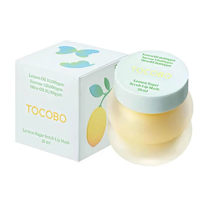 Gentle Lip Scrub Lip Mask 20ml Vitamin C Lemon Candy Sugar Scrub Overnight Repair Moisturizing Nourish Dry Lips Treatment