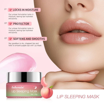 Jelly Peach Lip Sleeping Mask Hydrated Strong Barrier Lip Repair Nourish Protect Volumizes Dry And Chapped Lips Care Products
