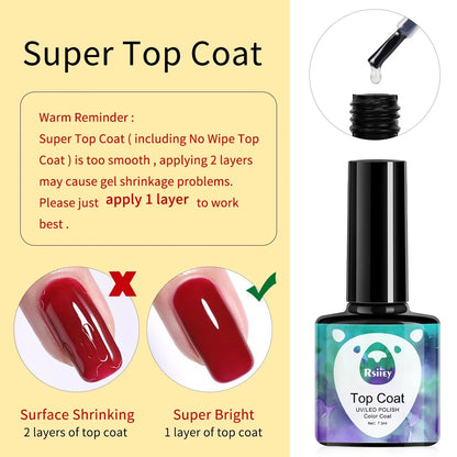 3pcs 15ml Poly Nail Gel Full Set For Extention Gel Polish Steal Push, Base And Top Coat, Cleaning Water And Nail Mold Kit Set