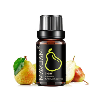 MAYJAM Fruit Essential Oil 10ml Cherry Banana Papaya Grape Litchi Guava Kiwifruit Pear Fig Fragrance Oil for Diffuser Candle