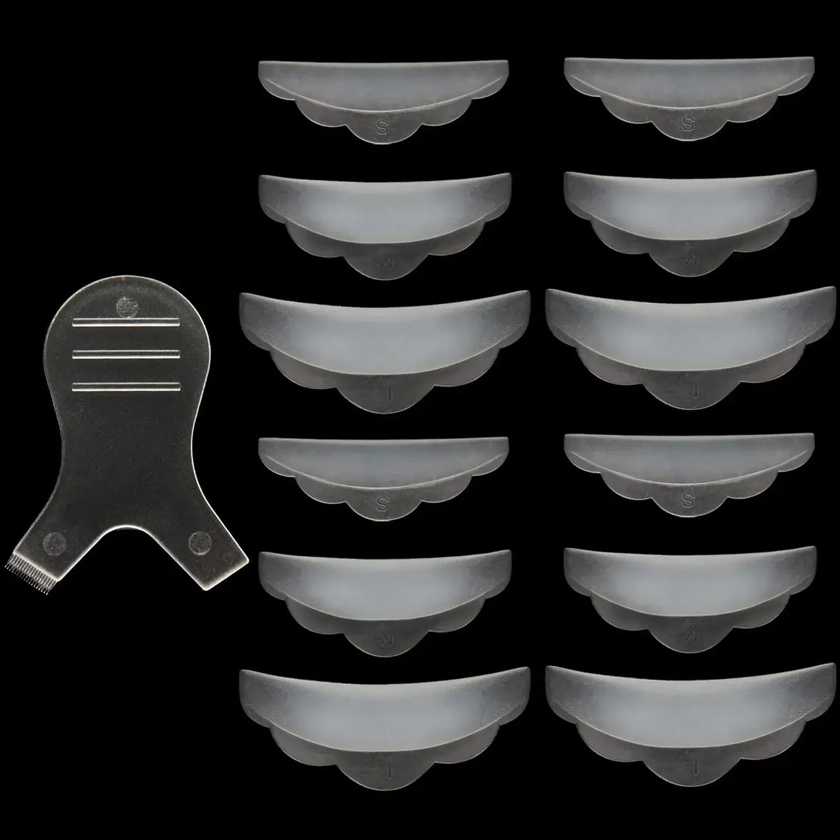 5Pairs Silicone Eyelash Perm Pad Y Eyelash Brush 3D Eyelash Curler Applicator Makeup Lifting Tools Lashes Rods Shield