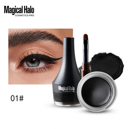 Waterproof Eyebrow Pomade & Gel Eyeliner Cream - Long-lasting 4.5g