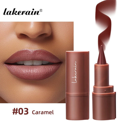 Lakerain Lip Liner Matte Black Brown Velvet Lipstick Waterproof Non Sticky Contouring Tint Lipliner Crayon Lip Makeup