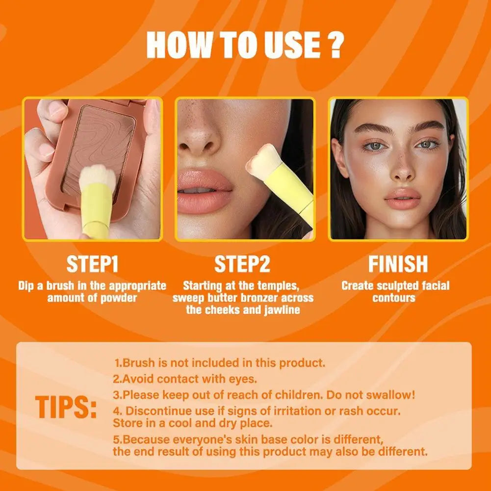 5g Modify Contour Natural 3D Highlight Silky Smooth Sweetness Lasting Waterproof Bronzed Shimmery Butter Bronzer Perfect Makeup