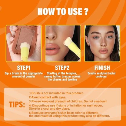 5g Modify Contour Natural 3D Highlight Silky Smooth Sweetness Lasting Waterproof Bronzed Shimmery Butter Bronzer Perfect Makeup