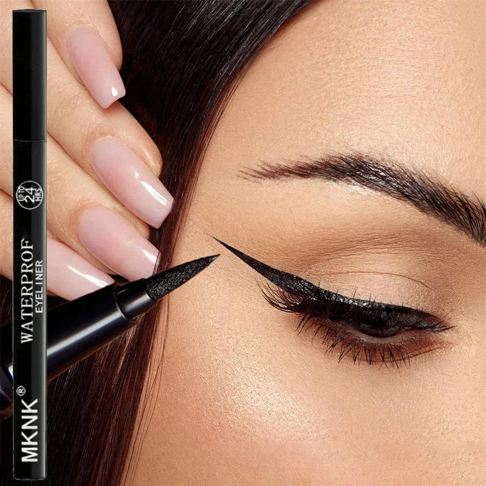 Quick-dry Eyeliner Pencil Makeup Long Lasting Smooth Matte Eye Liner Waterproof Anti Smudge Liquid Eyeliner Pen Eyes Cosmetics