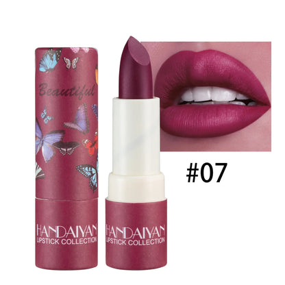 Lipstick Velvet Matte New Nude Moisturizing Tint Lip Balm Cream Pigment 8-color Luxury Lip Makeup Waterproof Cosmetic