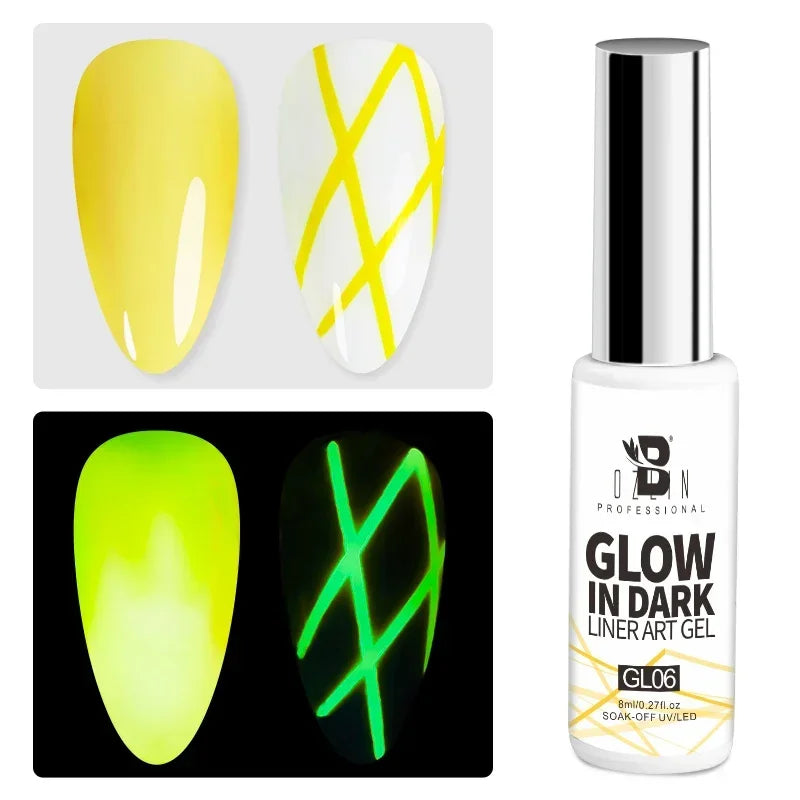 5ML Gold Silver Metallic Liner Paint Gel Polish Chrome Mirror Metal Effect Super Bright French UV LED Semi Permanent Nail Gel