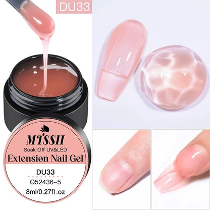 Mtssii 8ml Metallic Painting Nail Gel Polish Gold Silver Creative Elastic Nail Gel for PaintingDrawing Magic Mirror Gel Varnish