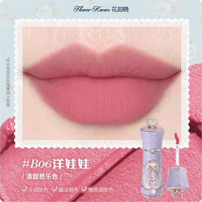 Flower Knows Bunny Garden Cloud Lip Cream Makeup Matte Lipstick Heart Love Cosmetics Cute