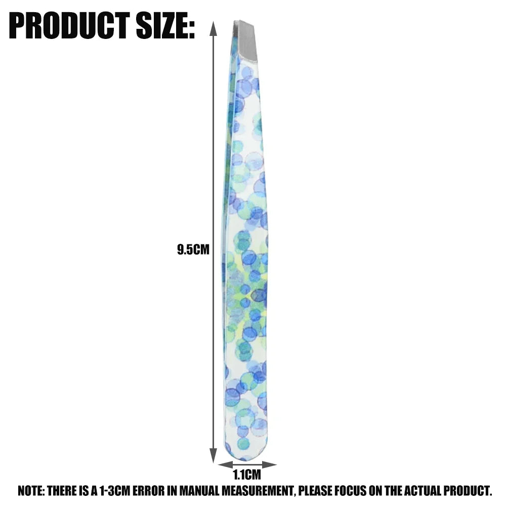 Colorful Eyebrow Tweezers Professional Stainless Steel Tweezers For Men and Women Beauty Clips Facial Hair Removal Makeup Tools