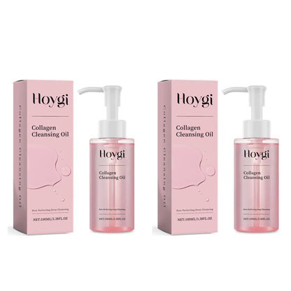 Collagen Makeup Remover Oil Jojoba Oil Makeup Remover Deep Cleansing Pore Dirt Gentle Daily Emulsifying Facial Cleanser Cosmetic