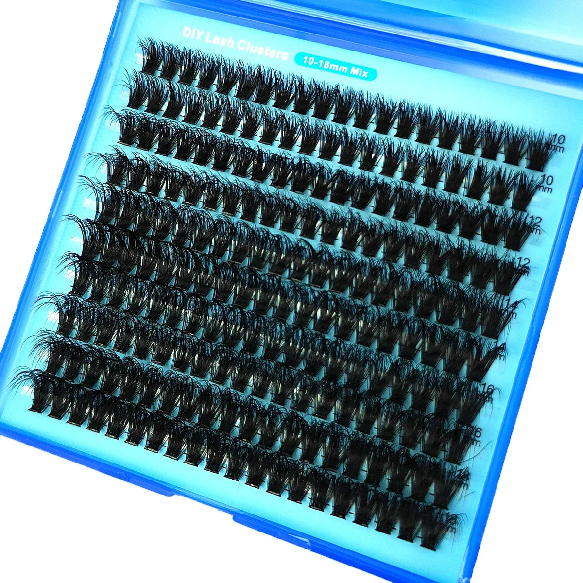 10Row 40D-200D 5D Fluffy Thick Lashes Clusters 10-18mmMix Wispy Individual Lashes Extensions Clusters DIY Makeup False Eyelashes