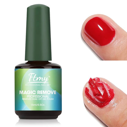 Gel Nail Polish Remover, 2-3 Min Quickly Remover Nail Polish, No Harm To Skin, No Irritating Odor, No Need For Foil, Soaking Or