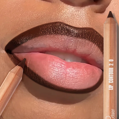 Matte Lip Liner- Long-Lasting, Easy to Color, Includes Sharpener - Perfect for a Flawless Finish! Pudaier Lip Contour 2.0