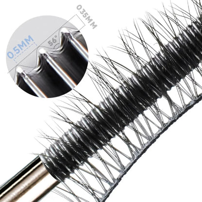 Steel Tube Mascara-Special Spiral Brush,Waterproof LongLasting Silk Fiber Mascara,keep Each Eyelash Curled for aLong Time Makeup