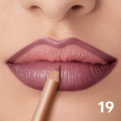Matte Lip Liner Pencil Nude, Long-Lasting Waterproof, Smudge-Proof, Precise Outline, Smooth Creamy Formula