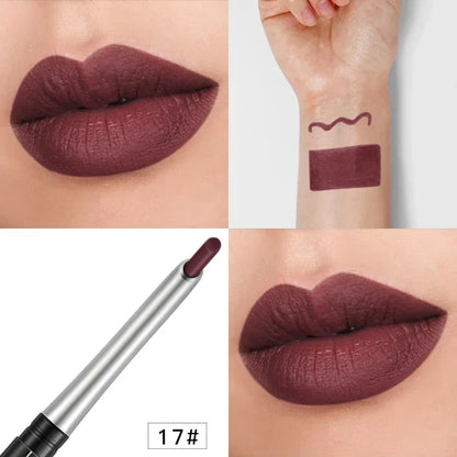 17Colors Portable Matte Pencil Lipstick Natural Long-lasting Waterproof Moisturizing Pen Lip Liner Makeup For Women