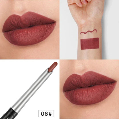 17Colors Portable Matte Pencil Lipstick Natural Long-lasting Waterproof Moisturizing Pen Lip Liner Makeup For Women