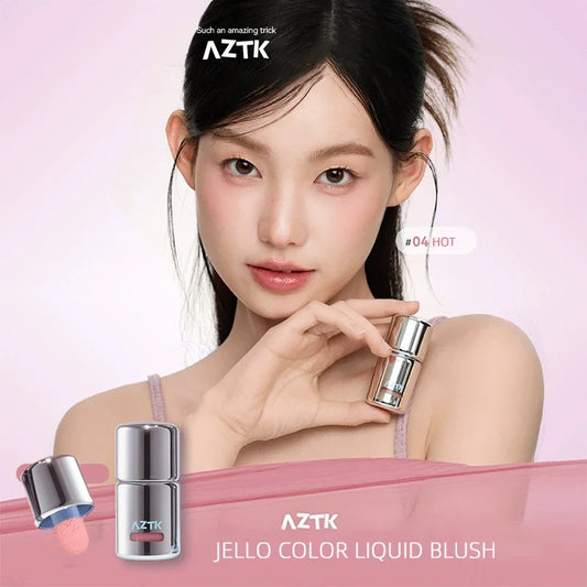 AZTK Blusher Color Face Makeup Rendering Liquid Blush JC04 Moisturizer Longlasting Beauty Expands Contracts Cheek Cosmetics