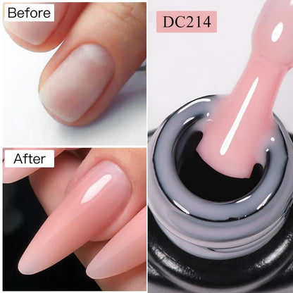 MTSSII 7ml Quick Extension Nail Polish Jelly Transparent Nude Pink Red Hard Gel  Quick Building Nail Art Gel Varnish For Nails
﻿