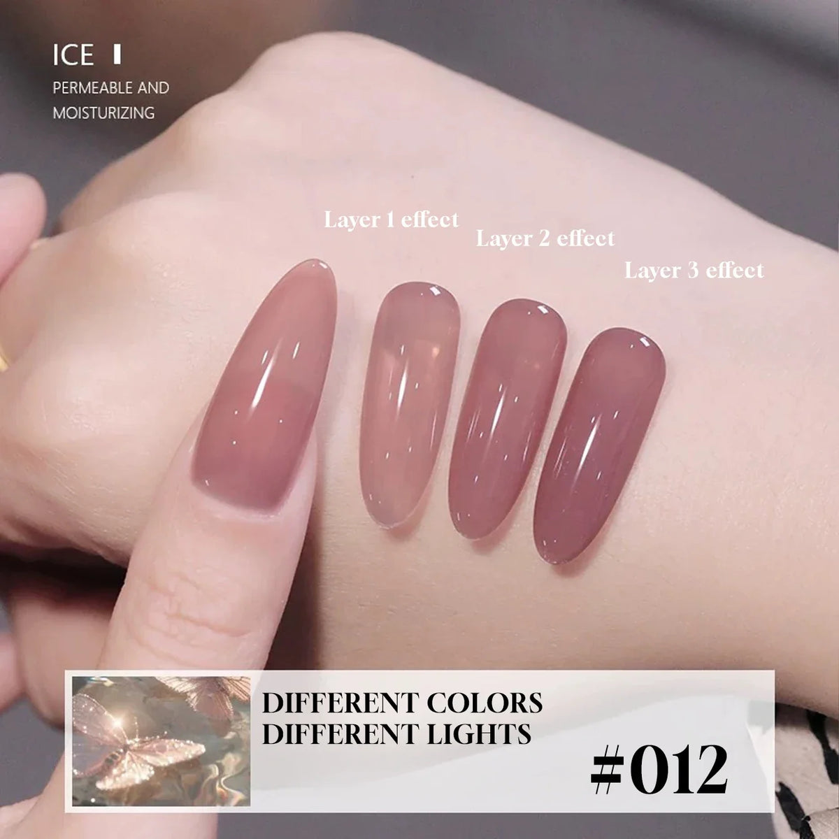 MIANEL  12ML Japanese Style Fairy Gel Nail Polish White Pink Nude Color Ice Clear Nail Polish Pink Nails Summer Nails 1-24pcs