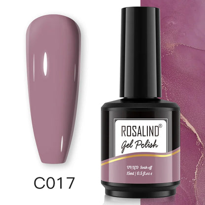 ROSALIND 7ml/15ml Summer Green Gel Nail Polish Semi Permanent Nail Art Manicure Soak Off Top Base Matt Hybrid Varnishes UV Gel