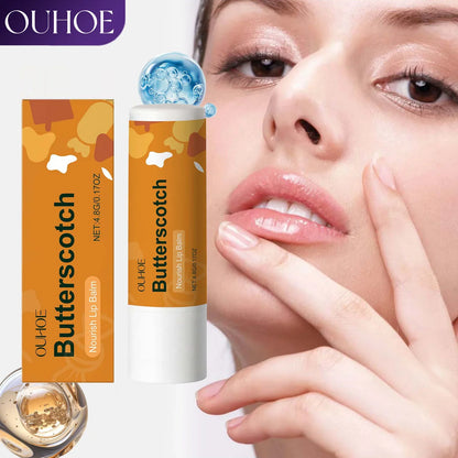 Caramel Milk Flavor Lip Balm Moisturizing Lip Care Hydrating Balm for Dry Chapped Lips Long Lasting Moisture Velvety Smooth