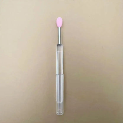 Portable Gold Silver Lips Makeup Brush Pen Metal Handle Cosmetic Lipgloss Lipstick Lip Gloss Brush With Protect Cap Maquiagem