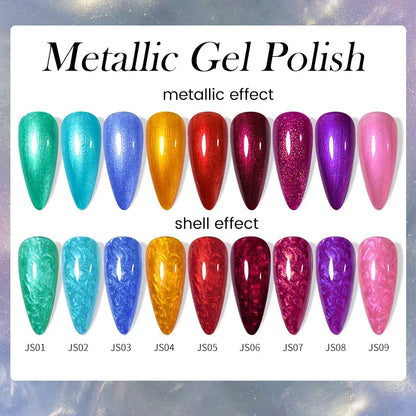 LILYCUTE 7ml Metallic Red Gel Nail Polish Winter Bright Chrome Glitter Mirror Enamel Gel Semi Permanent UV Soak Off Nail Art