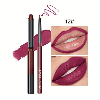 1PC matte lipliner, durable waterproof, sweat resistant, easy to color, fadeless lip gloss, essential for beauty