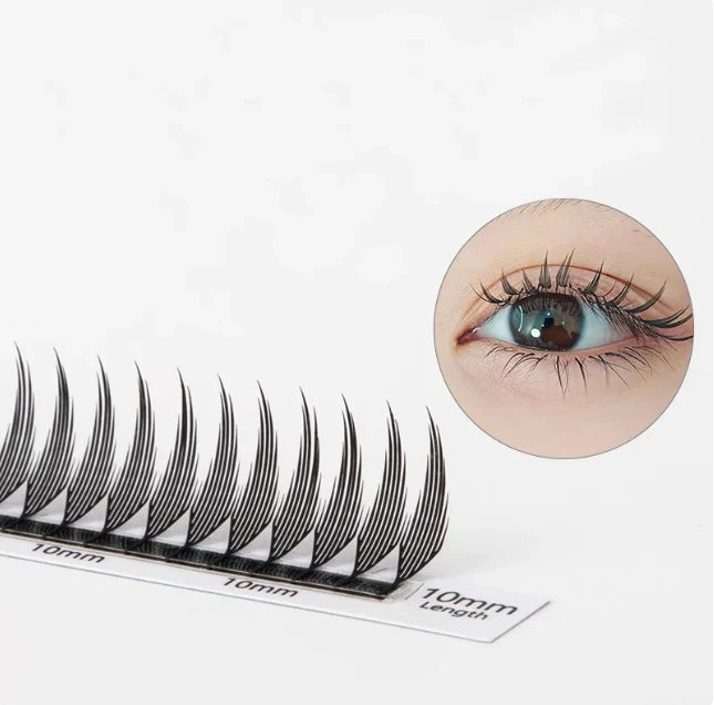 MARIA Comic Spire Eyelash Extension Individual Natural Cashmere Manga False Eyelashes Super Soft Feather Shape Pteris Lashes