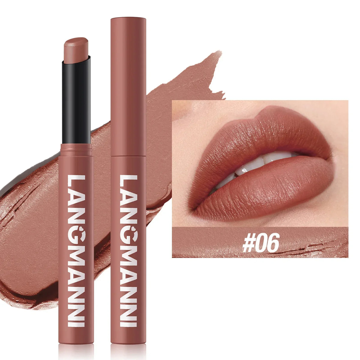 12 Color Matte Lipstick Non-Stick Cup Long-Lasting Velvet Finish Lipstick Pen  Smooth Matte Lip Color Waterproof Non-Fading