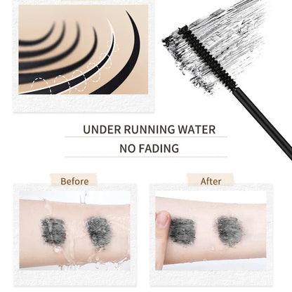 O'cheal 3D Silk Fiber Waterproof Mascara - Black Thickening