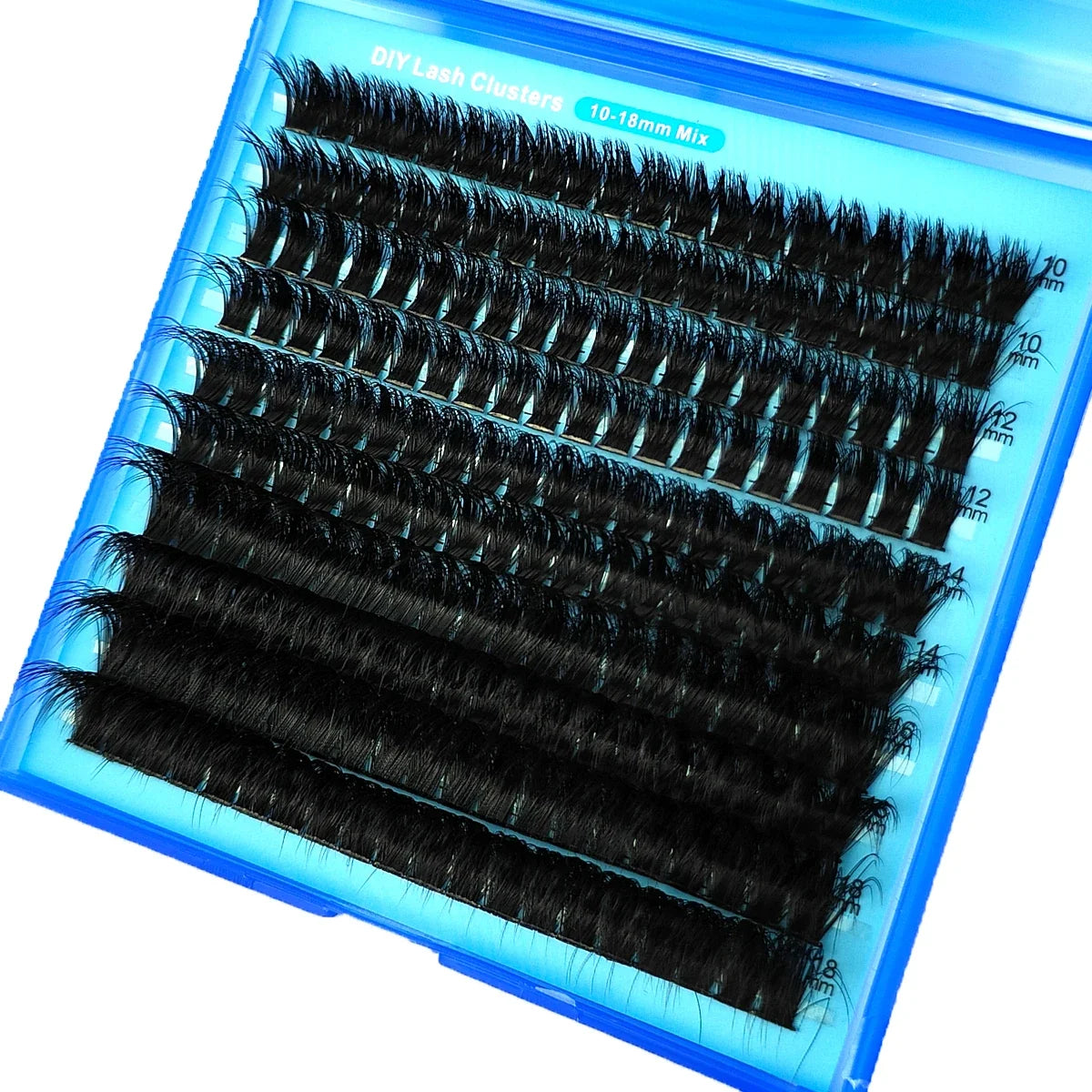 10Row 40D-200D 5D Fluffy Thick Lashes Clusters 10-18mmMix Wispy Individual Lashes Extensions Clusters DIY Makeup False Eyelashes