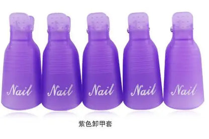 (10Pcs) Gel Nail Polish Remover Cap Clips Resuable Finger&Toe Nail Clips for removal Acrylic Nail Art Gel Polish Soak Off Tool