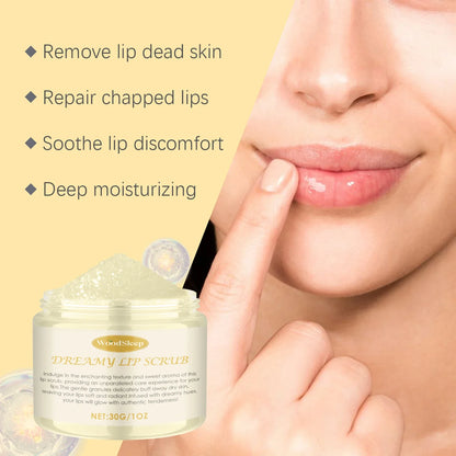 Gentle Lip Exfoliator Scrub Moisturizing Repair Chapped Lips Brighten Lip Color Non Greasy All Seasons Travel Lip Treatment